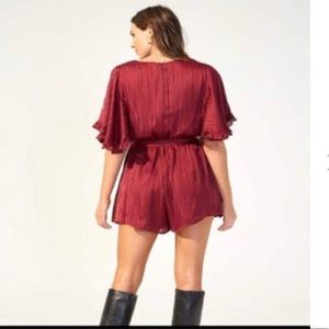 Minkpink Romper burgundy color